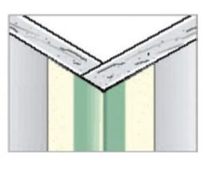 Accesorii gips carton - Coltare Sheetrock pentru colturi exterioare Dallas 3050 mm